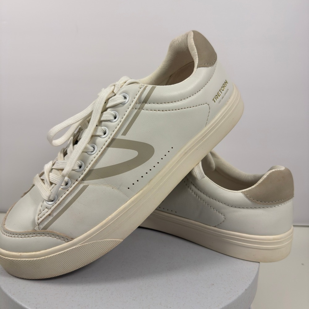 Tretorn‎ Women Sneakers Low Top Lace Up Casual Minimal White Leather 7.5